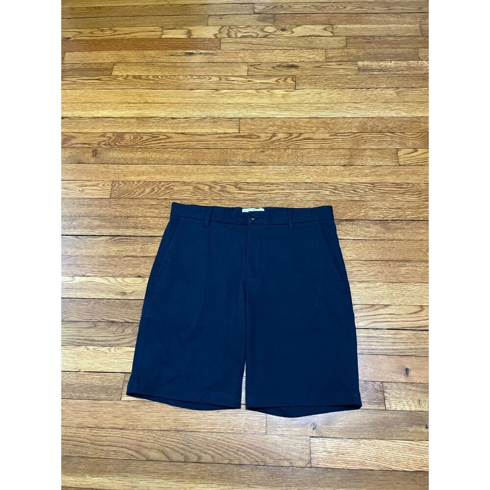 Everlane Chino Shorts Men's Size 33 Navy Blue Flat Front Inseam 9" Classic Fit